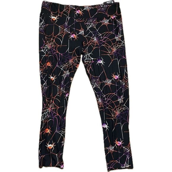 NOBO No Boundaries Juniors Halloween Spiderweb Leggings Size XXXL/3XG (21) - Picture 2 of 3